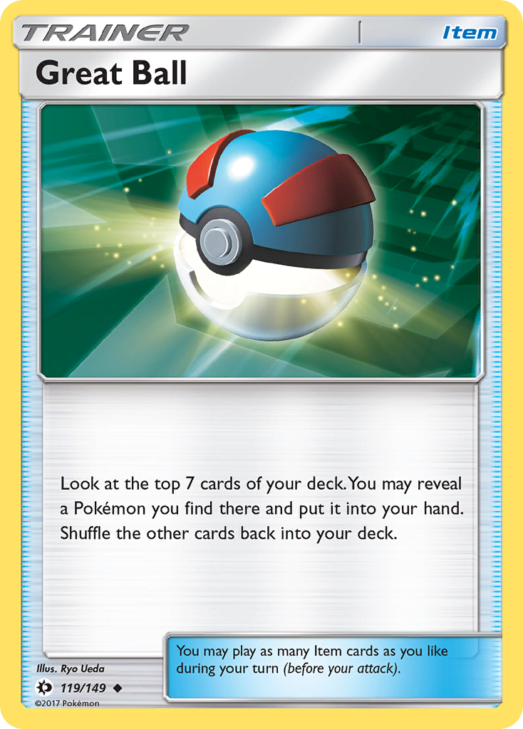 Great Ball (119/149) [Sun & Moon: Base Set] | Gamers Paradise