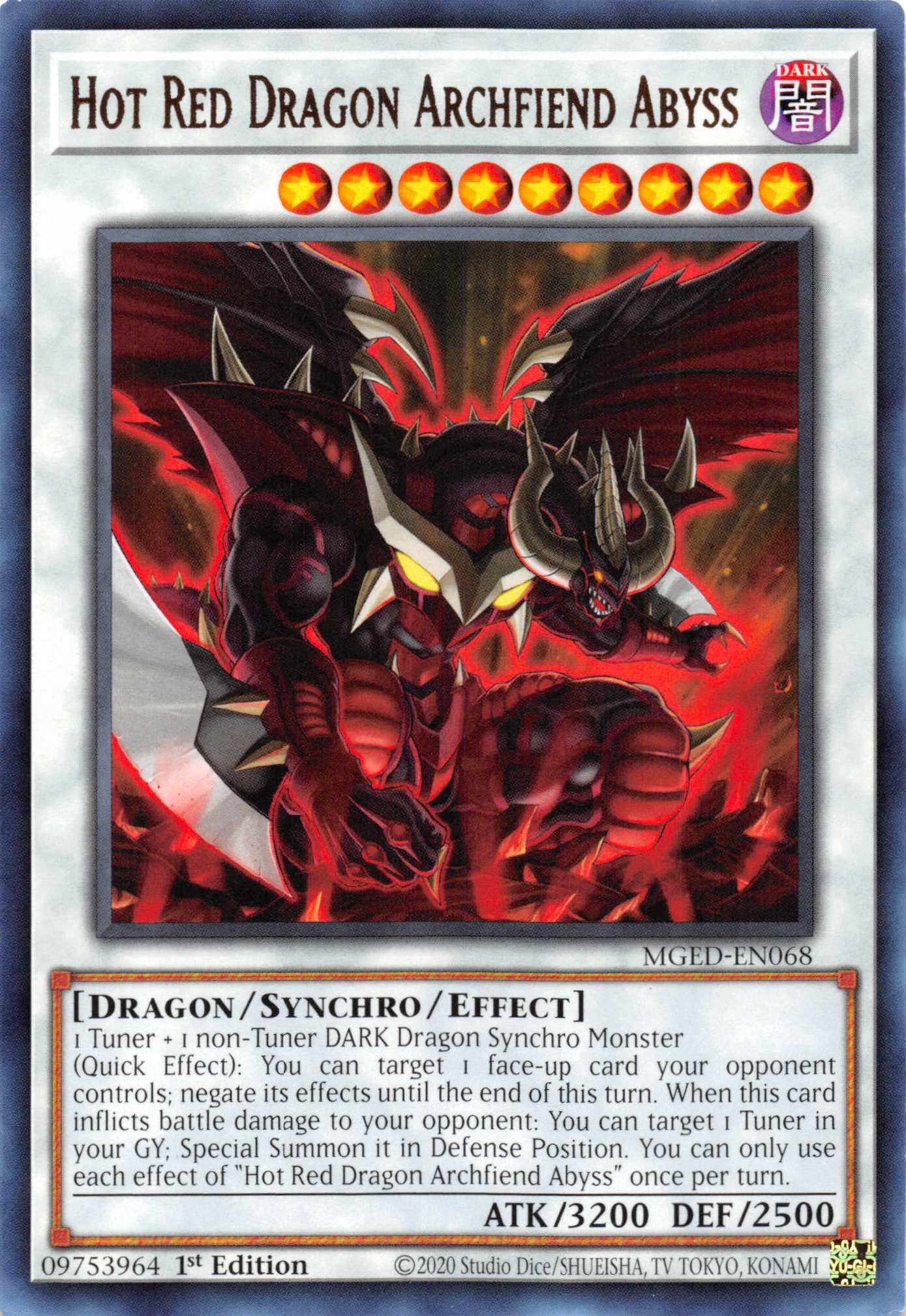 Hot Red Dragon Archfiend Abyss [MGED-EN068] Rare | Gamers Paradise