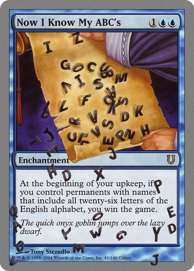 Now I Know My ABC's [Unhinged] | Gamers Paradise
