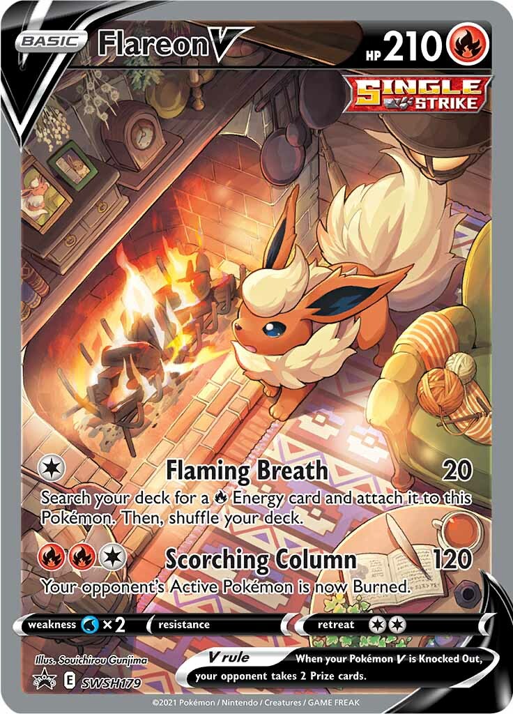 Flareon V (SWSH179) [Sword & Shield: Black Star Promos] | Gamers Paradise