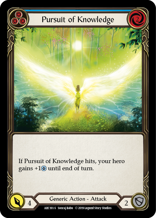 Pursuit of Knowledge [ARC161-S] (Arcane Rising)  1st Edition Rainbow Foil | Gamers Paradise
