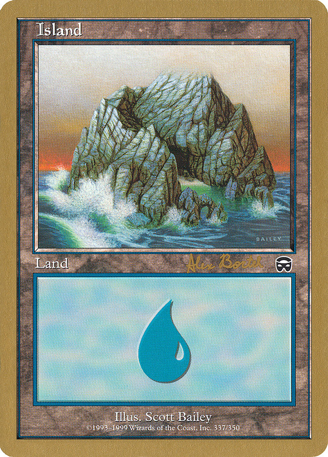 Island (ab337a) (Alex Borteh) [World Championship Decks 2001] | Gamers Paradise