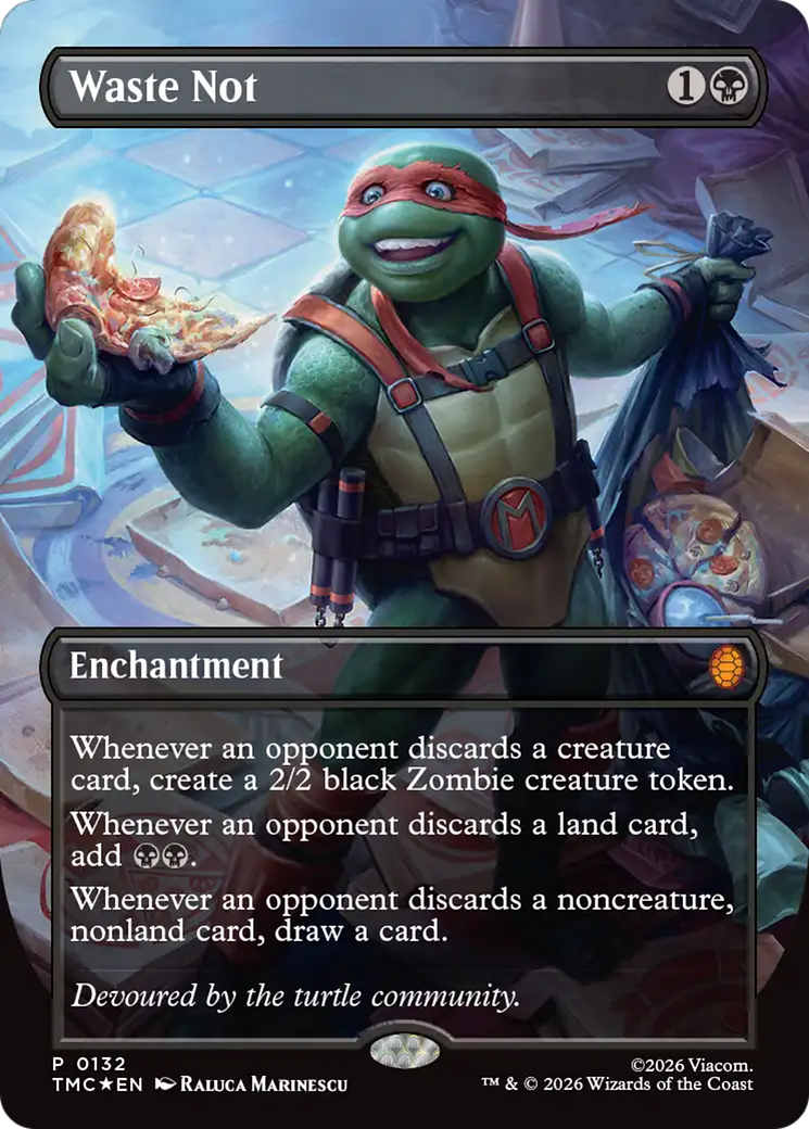 Waste Not (Borderless) [Teenage Mutant Ninja Turtles Promos] | Gamers Paradise