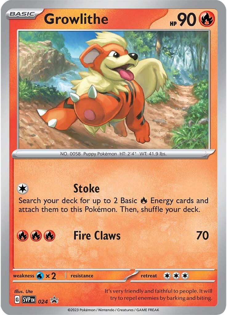 Growlithe (024) [Scarlet & Violet: Black Star Promos] | Gamers Paradise