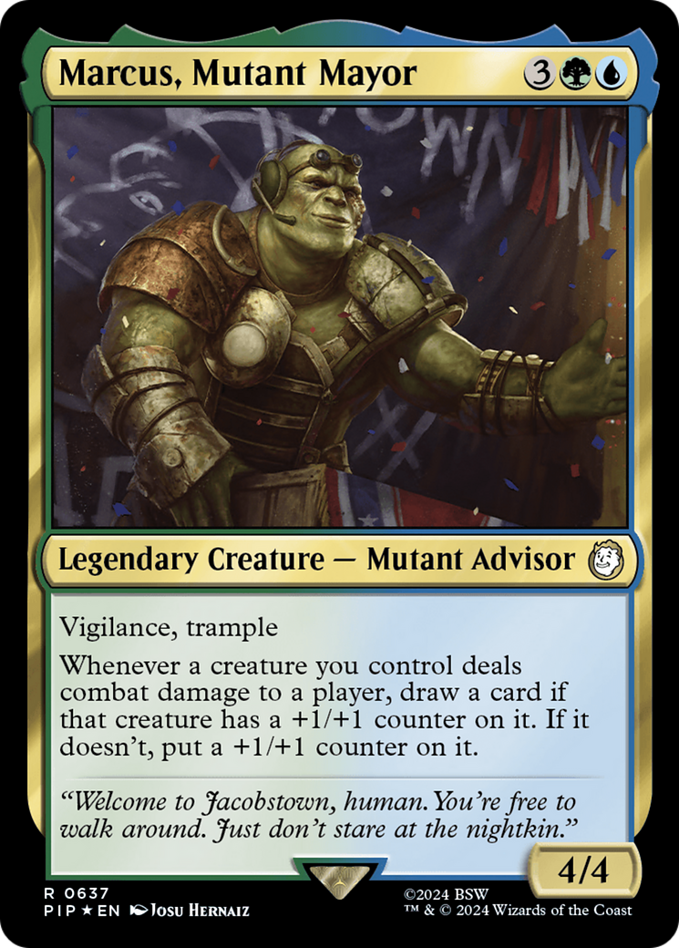 Marcus, Mutant Mayor (Surge Foil) [Fallout] | Gamers Paradise