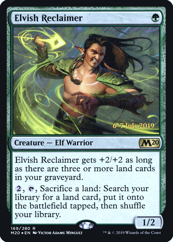 Elvish Reclaimer [Core Set 2020 Prerelease Promos] | Gamers Paradise