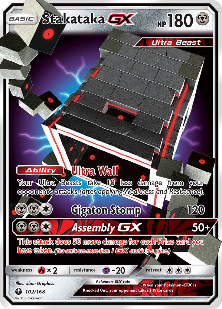 Stakataka GX (102/168) [Sun & Moon: Celestial Storm] | Gamers Paradise