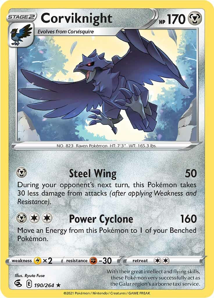 Corviknight (190/264) [Sword & Shield: Fusion Strike] | Gamers Paradise