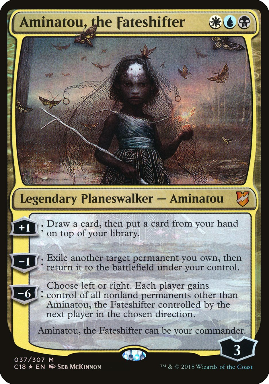 Aminatou, the Fateshifter (Oversized) [Commander 2018 Oversized] | Gamers Paradise