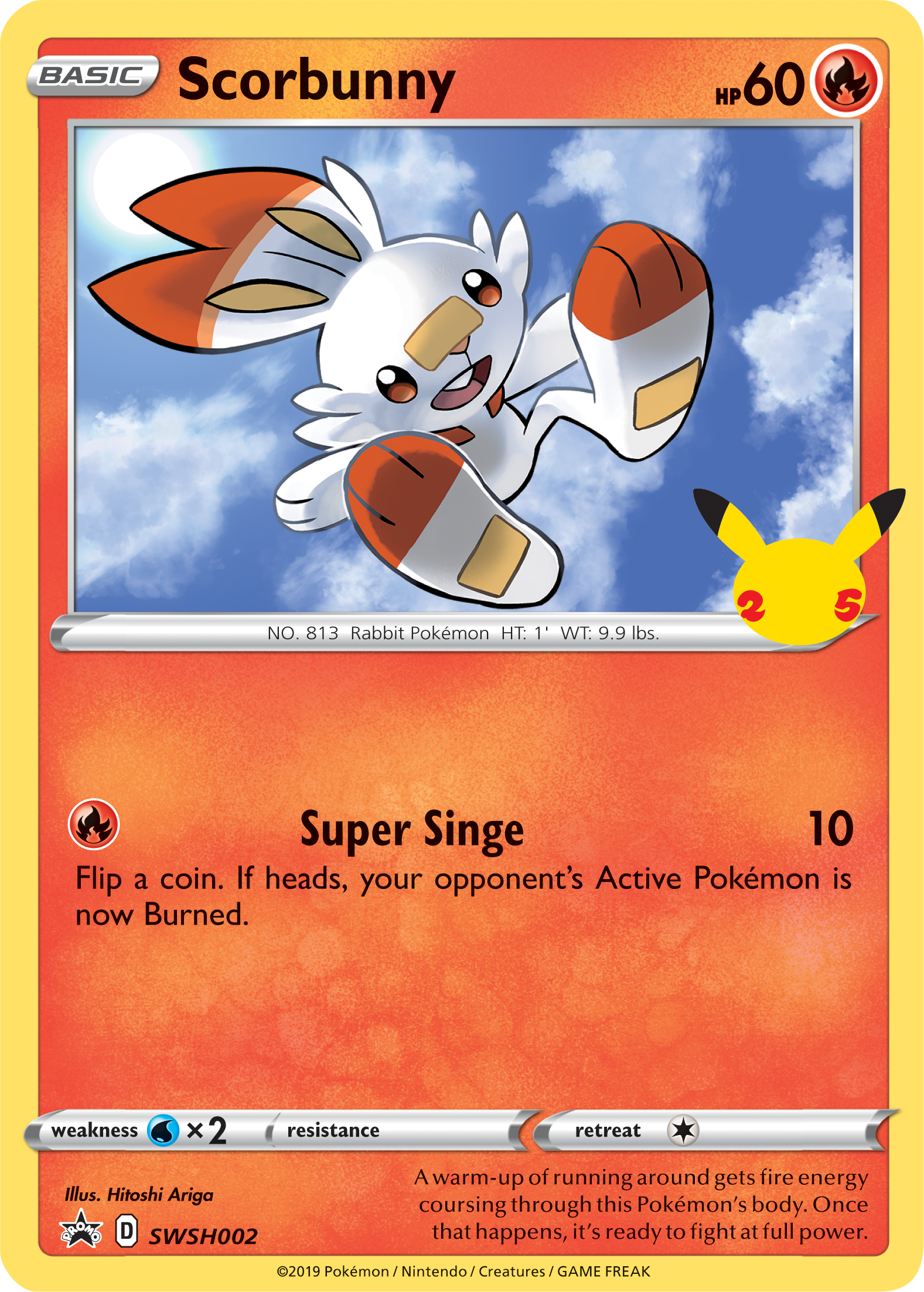 Scorbunny (SWSH002) (Jumbo Card) [First Partner Pack] | Gamers Paradise