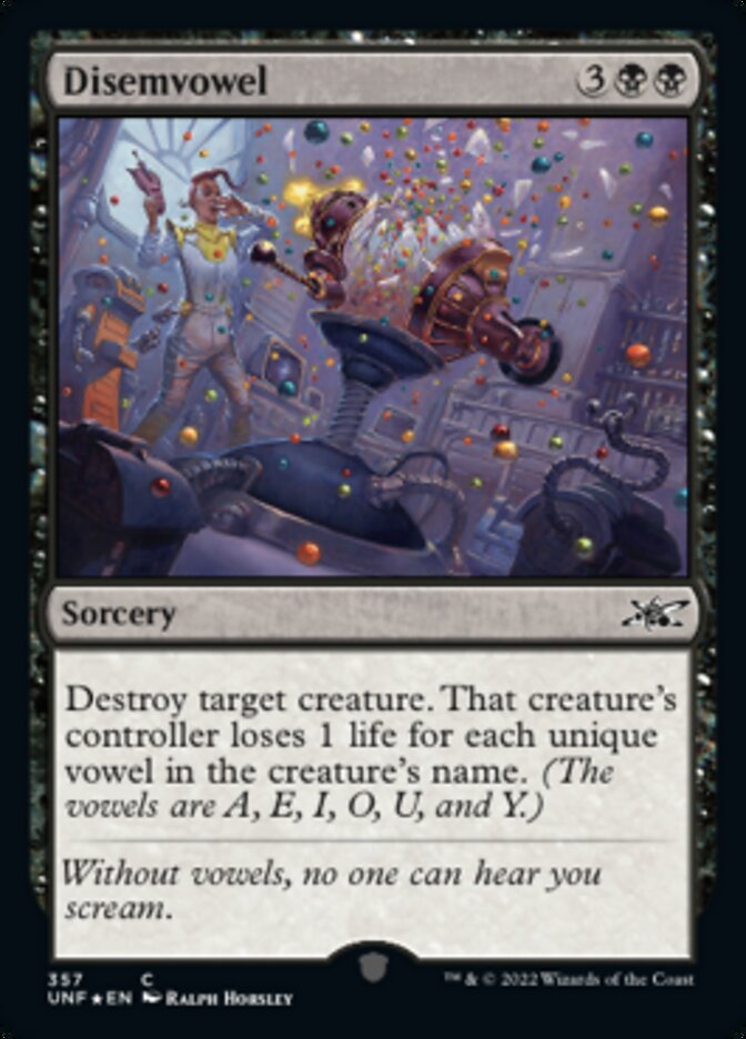 Disemvowel (Galaxy Foil) [Unfinity] | Gamers Paradise
