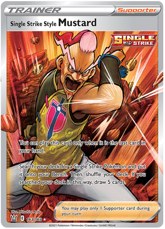 Single Strike Style Mustard (163/163) [Sword & Shield: Battle Styles] | Gamers Paradise