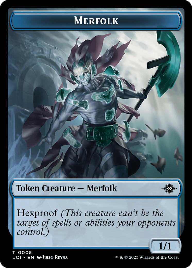 Gnome // Merfolk Double-Sided Token [The Lost Caverns of Ixalan Tokens] | Gamers Paradise
