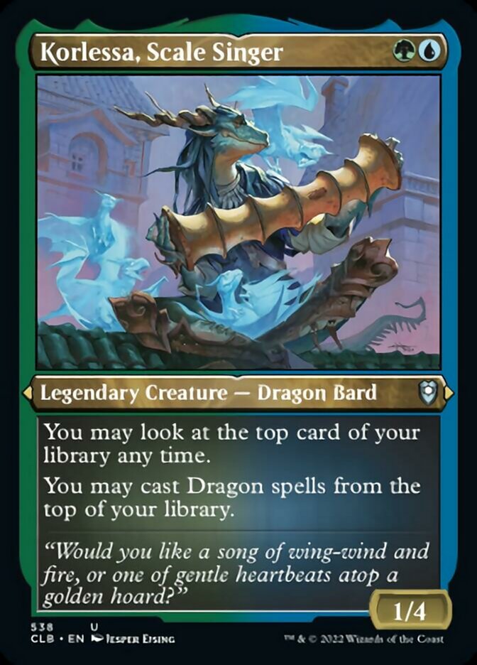 Korlessa, Scale Singer (Foil Etched) [Commander Legends: Battle for Baldur's Gate] | Gamers Paradise