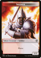 Copy // Soldier Double-Sided Token (Surge Foil) [Marvel Super Heroes Commander Tokens] | Gamers Paradise