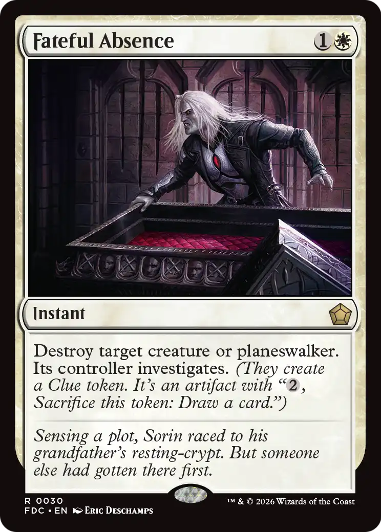 Fateful Absence [Foundations Commander] | Gamers Paradise