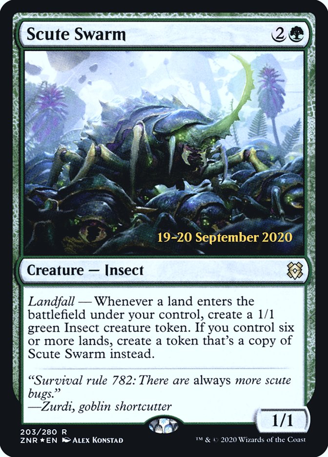 Scute Swarm [Zendikar Rising Prerelease Promos] | Gamers Paradise