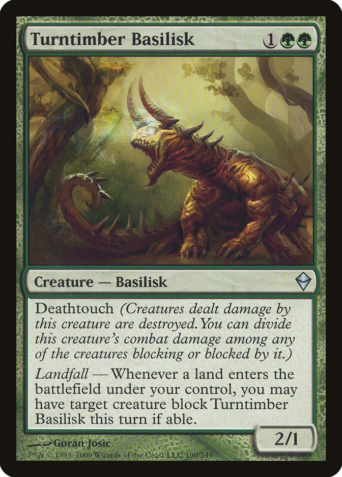 Turntimber Basilisk [Zendikar] | Gamers Paradise