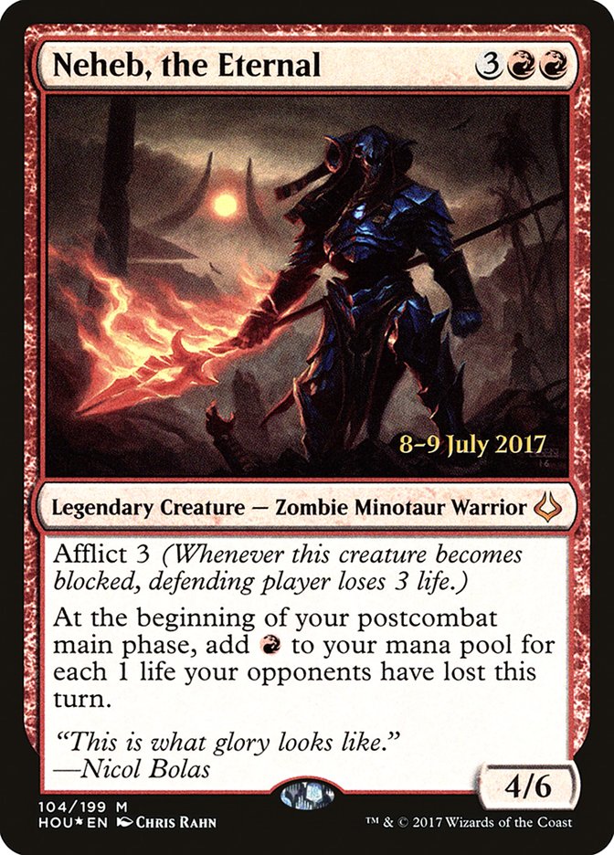 Neheb, the Eternal [Hour of Devastation Prerelease Promos] | Gamers Paradise