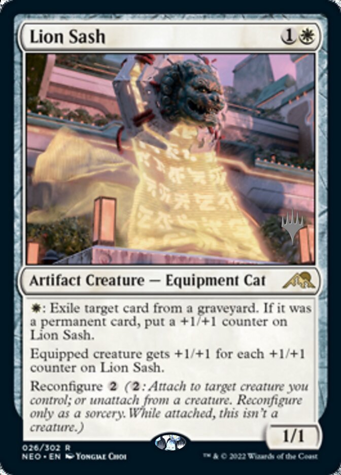 Lion Sash (Promo Pack) [Kamigawa: Neon Dynasty Promos] | Gamers Paradise