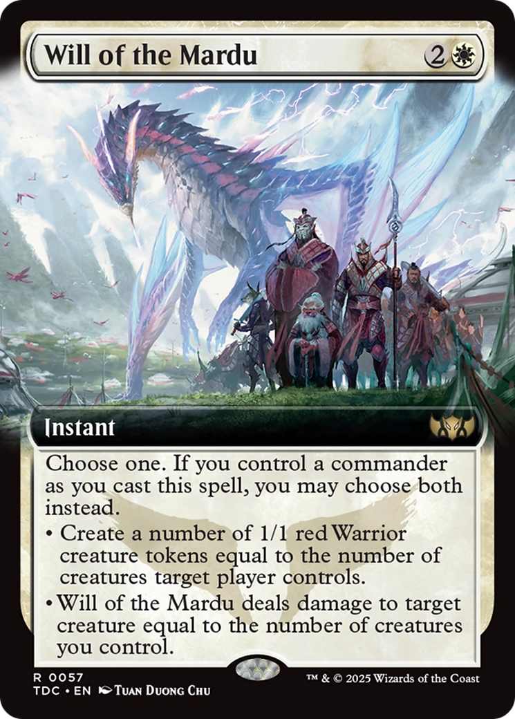 Will of the Mardu (Extended Art) [Tarkir: Dragonstorm Commander] | Gamers Paradise