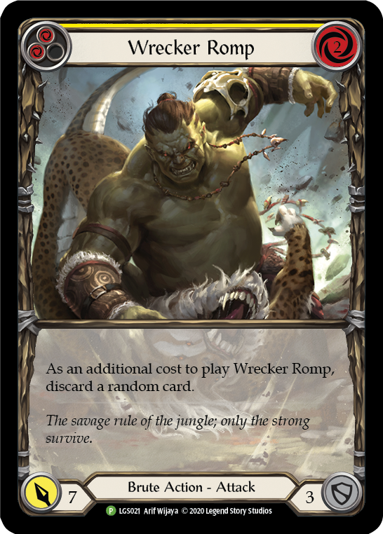 Wrecker Romp (Yellow) [LGS021] (Promo)  Rainbow Foil | Gamers Paradise