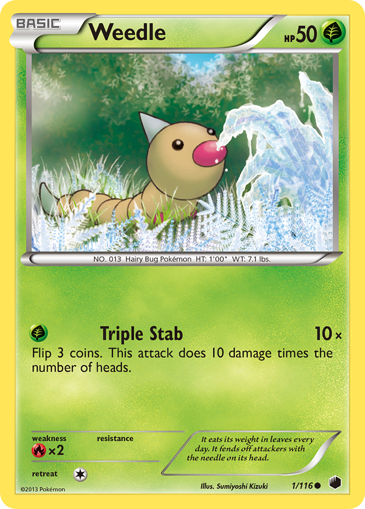 Weedle (1/116) [Black & White: Plasma Freeze] | Gamers Paradise