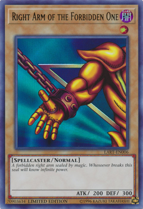 Right Arm of the Forbidden One [LART-EN006] Ultra Rare | Gamers Paradise