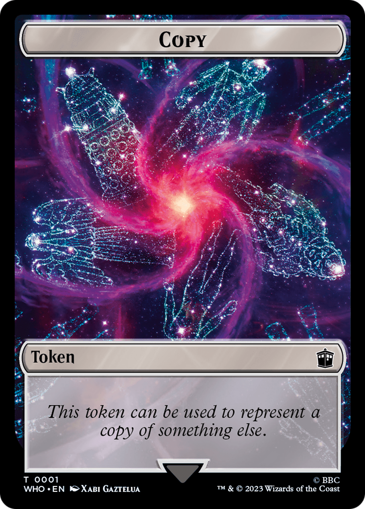 Copy // Alien Angel Double-Sided Token [Doctor Who Tokens] | Gamers Paradise
