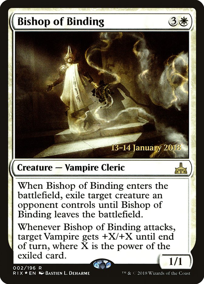 Bishop of Binding [Rivals of Ixalan Prerelease Promos] | Gamers Paradise