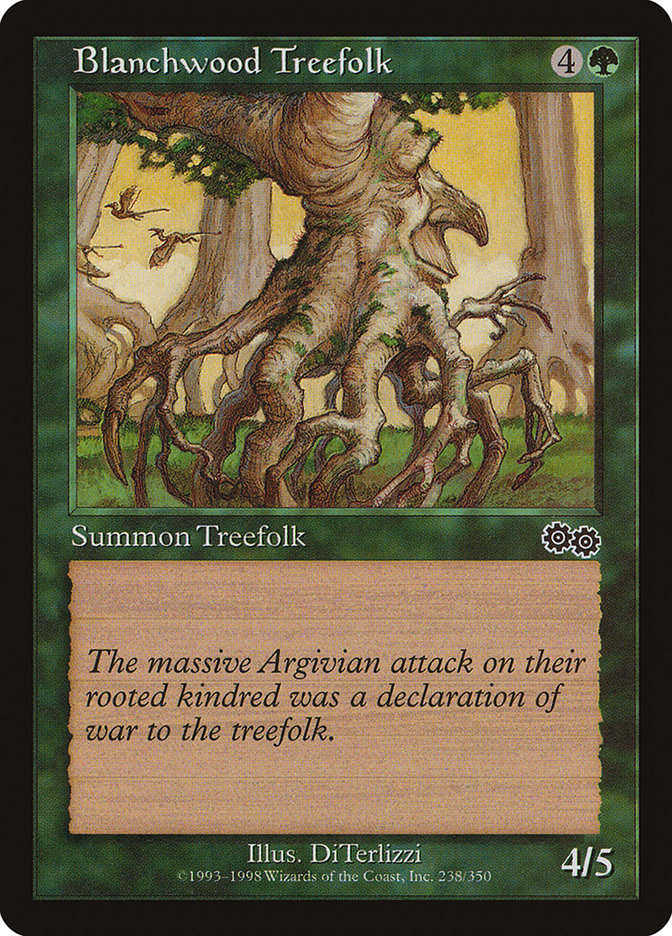 Blanchwood Treefolk [Urza's Saga] | Gamers Paradise