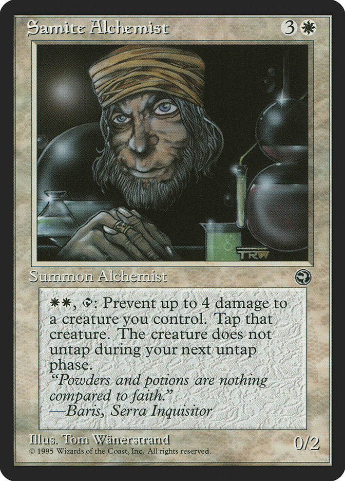 Samite Alchemist (Baris Flavor Text) [Homelands] | Gamers Paradise