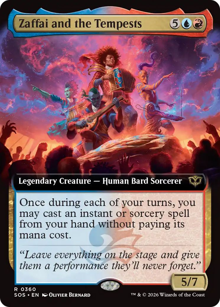 Zaffai and the Tempests (Extended Art) [Secrets of Strixhaven] | Gamers Paradise
