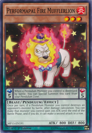 Performapal Fire Mufflerlion [MP15-EN191] Common | Gamers Paradise