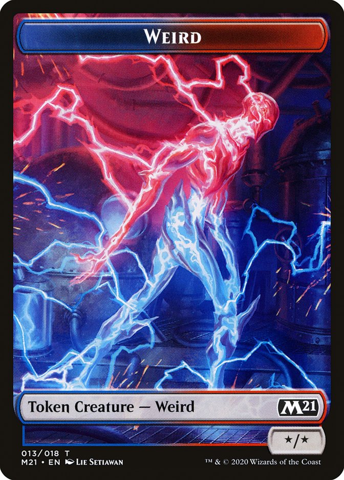 Goblin Wizard // Weird Double-Sided Token [Core Set 2021 Tokens] | Gamers Paradise