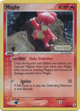 Magby (58/92) (Stamped) [EX: Legend Maker] | Gamers Paradise
