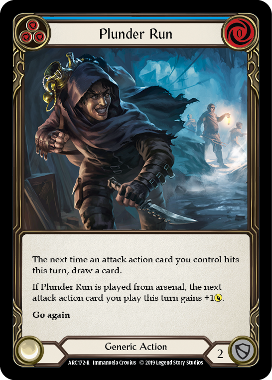 Plunder Run (Blue) [ARC172-R] (Arcane Rising)  1st Edition Normal | Gamers Paradise