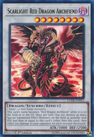 Scarlight Red Dragon Archfiend [DUDE-EN013] Ultra Rare | Gamers Paradise