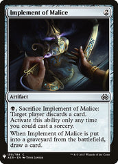 Implement of Malice [Mystery Booster] | Gamers Paradise