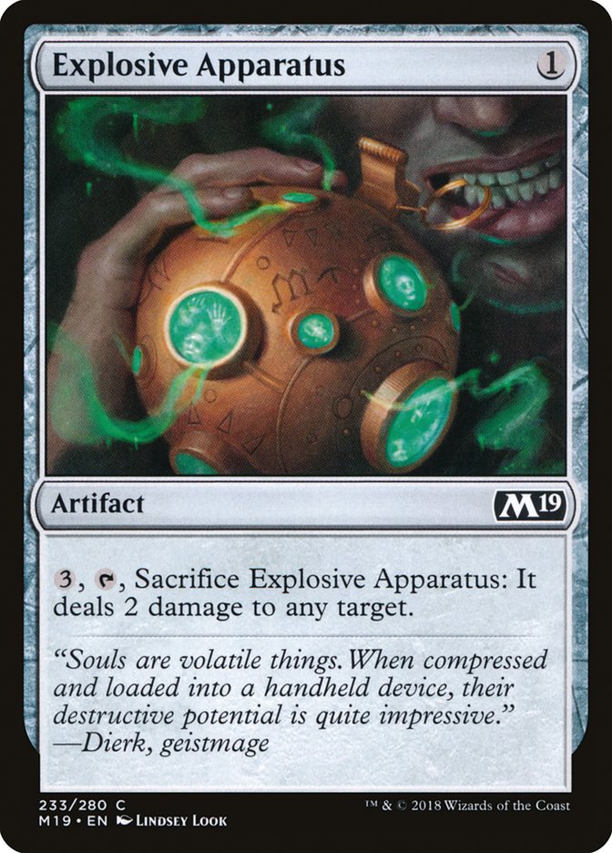 Explosive Apparatus [Core Set 2019] | Gamers Paradise