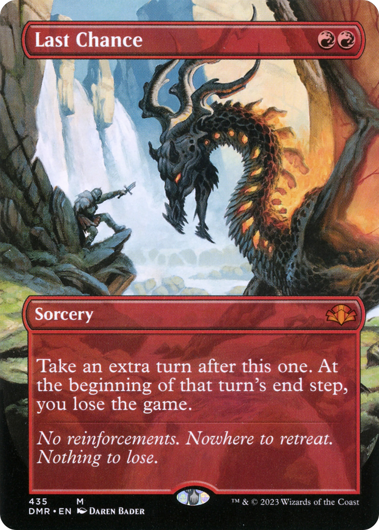 Last Chance (Borderless Alternate Art) [Dominaria Remastered] | Gamers Paradise