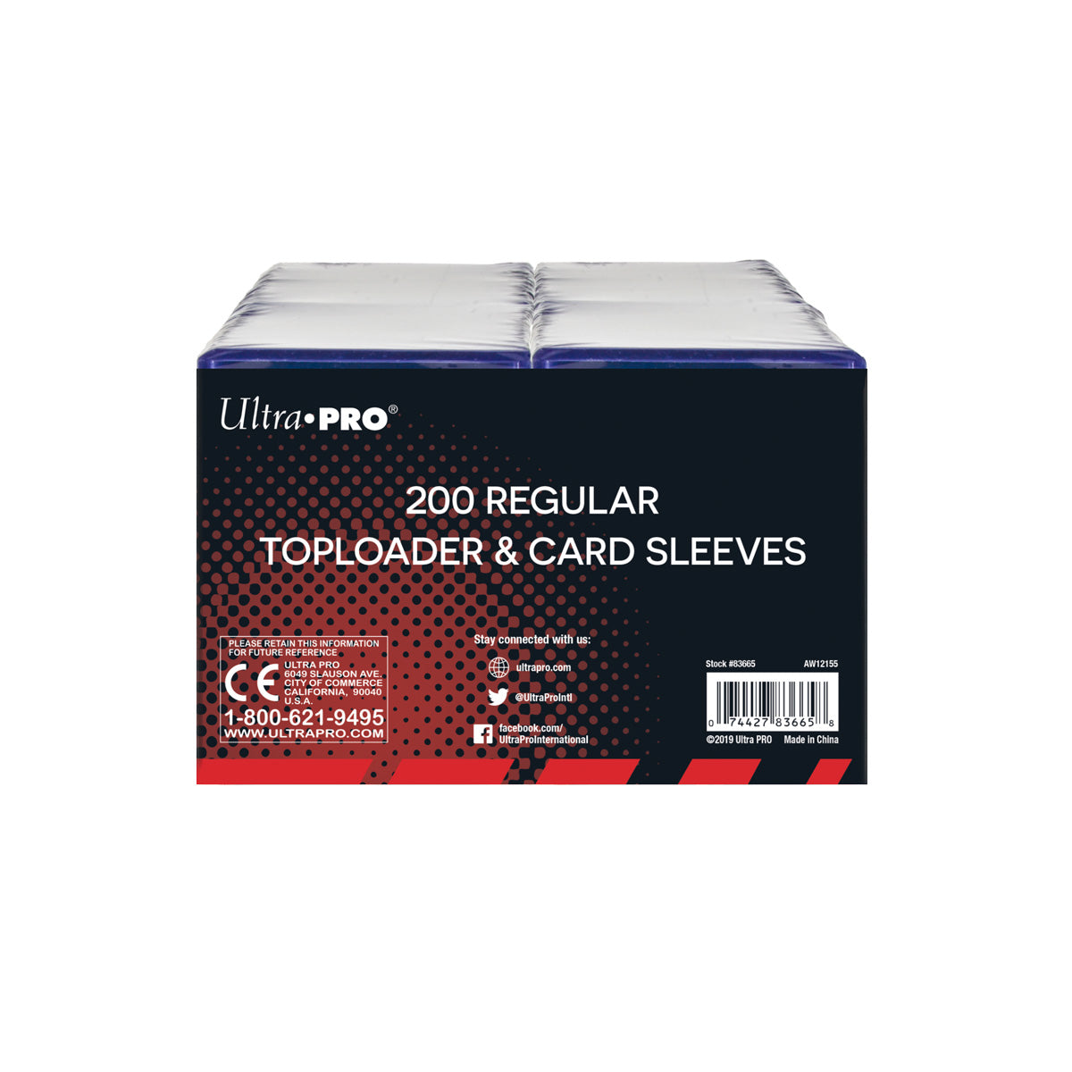 Ultra PRO: Toploader - 3" x 4" (200ct Regular with Card Sleeves) | Gamers Paradise