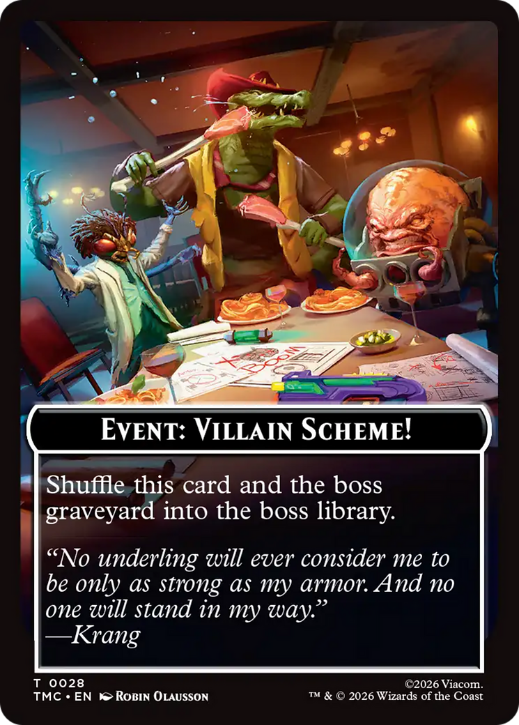 Event: Villain Scheme! [Teenage Mutant Ninja Turtles Commander Tokens] | Gamers Paradise