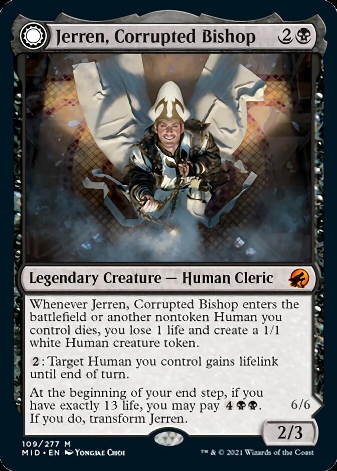 Jerren, Corrupted Bishop // Ormendahl, the Corrupted [Innistrad: Midnight Hunt] | Gamers Paradise