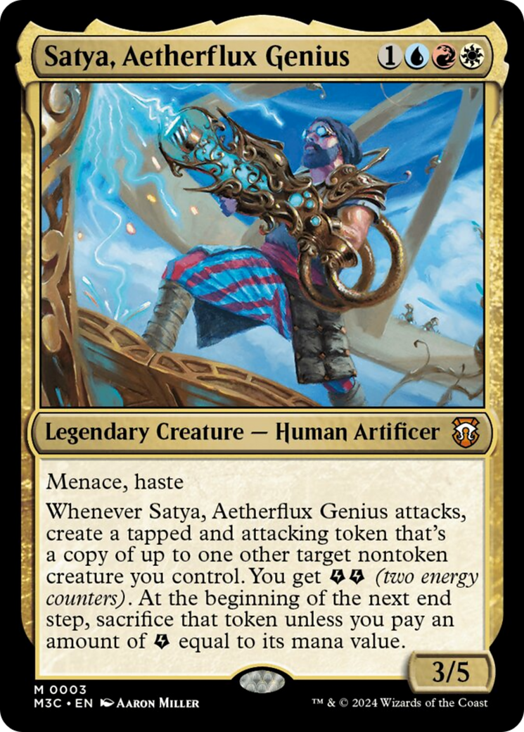 Satya, Aetherflux Genius [Modern Horizons 3 Commander] | Gamers Paradise