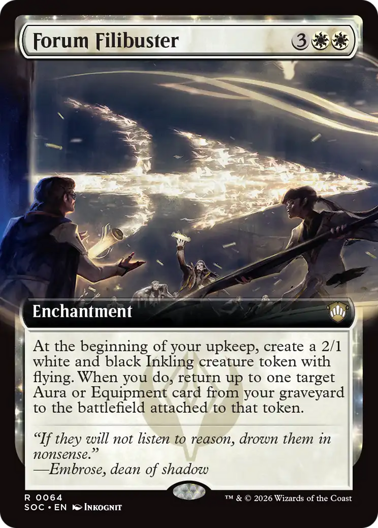 Forum Filibuster (Extended Art) [Secrets of Strixhaven Commander] | Gamers Paradise