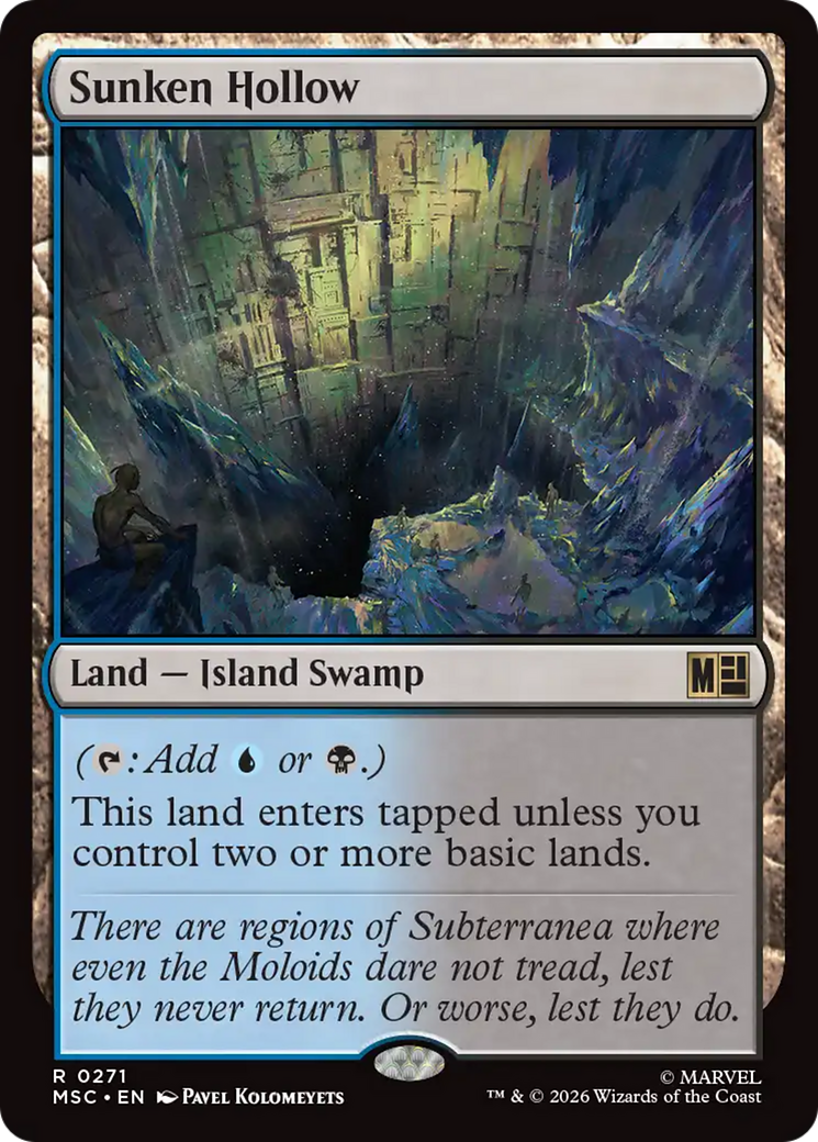 Sunken Hollow (Surge Foil) [Marvel Super Heroes Commander] | Gamers Paradise