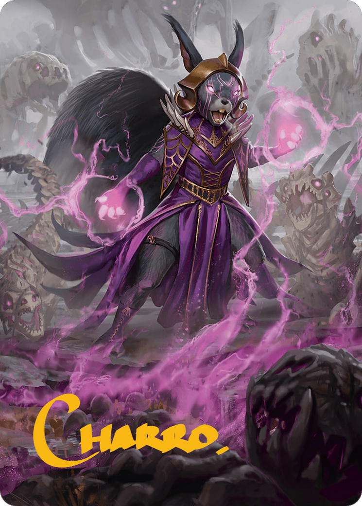 Liliana of the Dark Realms Art Card (Gold-Stamped Signature) [Bloomburrow Art Series] | Gamers Paradise