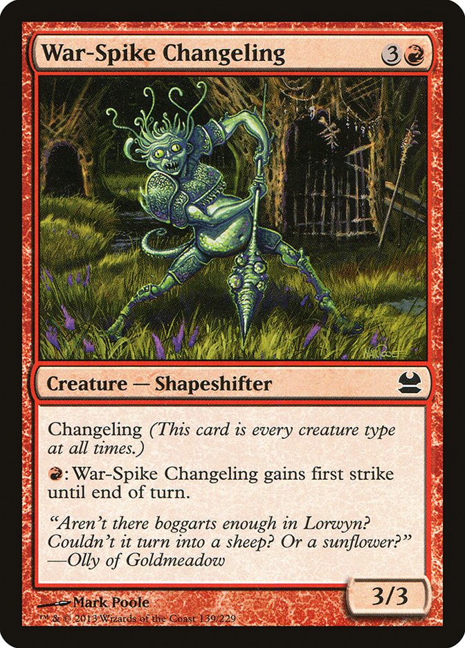 War-Spike Changeling [Modern Masters] | Gamers Paradise