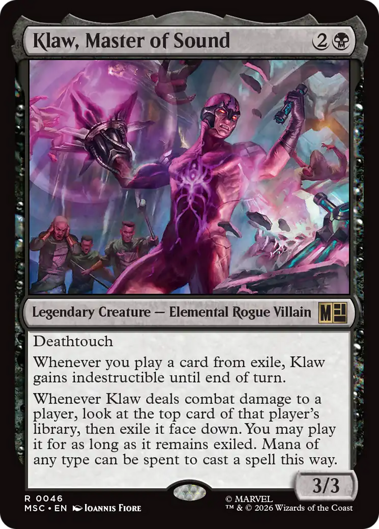 Klaw, Master of Sound (Surge Foil) [Marvel Super Heroes Commander] | Gamers Paradise